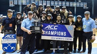 UNC Wins 2018 ACC Womens Fencing Championship [upl. by Yadseut]