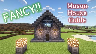 Minecraft Mason Fancy House Tutorial🏠 [upl. by Lenehc]