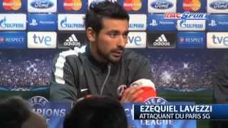 PSG  E Lavezzi  quotNous ne sommes pas favorisquot  1102 [upl. by Ahsenar]