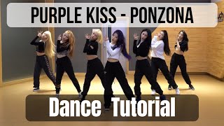 PURPLE KISS  Ponzona Dance Tutorial Mirrored Slow 60 80 100 [upl. by Peper632]