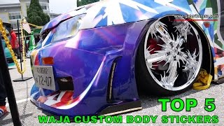 TOP 5 Best Compilation Custom Body Sticker for Proton Waja  Nov 2016 [upl. by Kinzer]