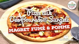 Pizza Dés Boursin® Surgelé Magret Fumé et Pomme Saveur de la lAnnée Restauration [upl. by Kitrak]