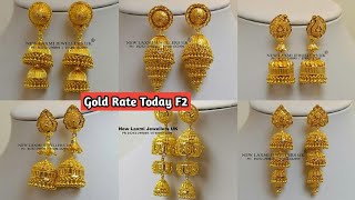 Latest Gold Jhumka Designs With Weight gold Earrings Jhumka Designs  Earrings for Womengirls 2022 [upl. by Eibob]