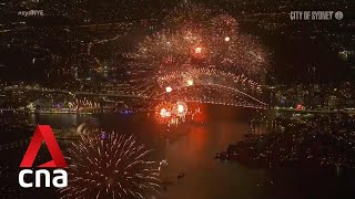 Sydney rings in the new year with massive fireworks display [upl. by Nosyd]