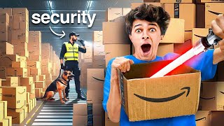 I SURVIVED OVERNIGHT IN AN AMAZON WAREHOUSE [upl. by Goddord]