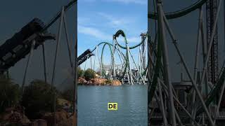 Montanharussa do Hulk na Universal Orlando  The Incredible Hulk Coaster orlando montanharussa [upl. by Greabe]