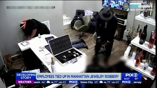 Employees bound in Midtown jewelry store robbery in Manhattan [upl. by Reichel339]