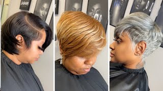 25 Most Trendiest Short Hairstyles Celebrating Black Womanhood [upl. by Airottiv689]