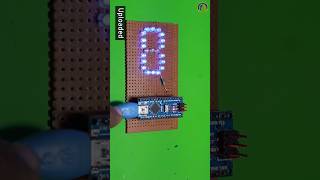 DIY 7 Segment Display Using 3mm LED creativegoutam electronicproject [upl. by Aihsotan]