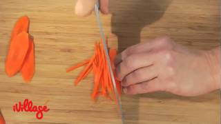 Learn How Now How to Julienne Vegetables [upl. by Aicella]