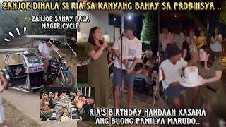 ZANJOE MARUDO DINALA SI RIA ATAYDE SA KANYANG BAHAY SA PROBINSYA ❤️ RIAS HANDAAN WITH THE MARUDOS [upl. by Ynnoj32]