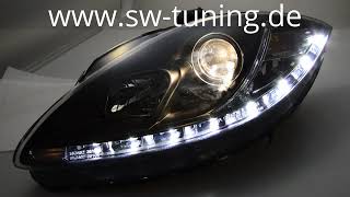 SWTuning SWDRL Scheinwerfer für Seat Leon 1P 0509 LED Tagfahrlicht black [upl. by Cordier]