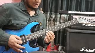 Ayub Bachchu  Ghumonto Shohore Guitar Solo Lesson  ঘুমন্ত শহরে [upl. by Hashum]