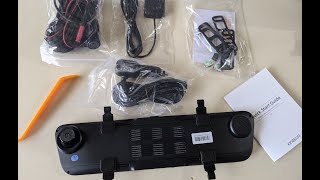 Unboxing Kingslim DL12 Pro 4K Mirror Dash Cam [upl. by Xel857]