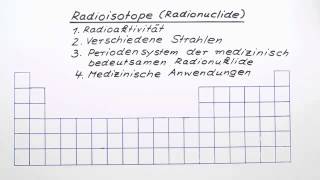 Radioisotope Radionuclide  Chemie  Allgemeine und anorganische Chemie [upl. by Farmer]