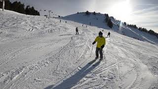 Morzine Skiing Easy Blue 2 [upl. by Porte]