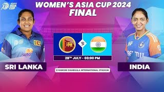 quotLive Sri Lanka Women vs India Women  T20 Cricket Match 2024quot [upl. by Solrak]