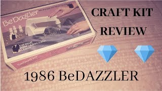 CRAFT KIT REVIEW  The 1986 BeDazzler [upl. by Pet514]