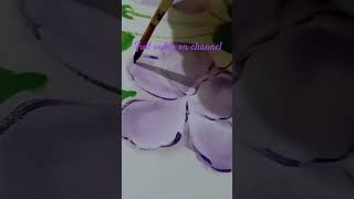 art painting diy flowerpainting paintingtechnique beginnerspainting fabricpainting handpaint [upl. by Yv145]