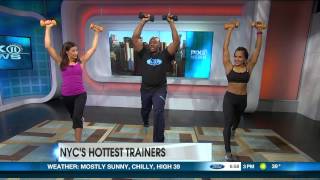 PIX11 Morning News Lisa Mateo with NYC Hottest Trainer Tyesha Roman [upl. by Cleodel28]