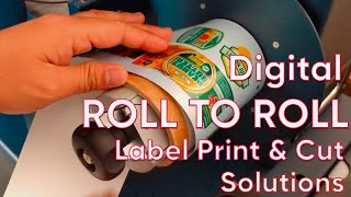 Digital roll to roll label print and cut solutions [upl. by Kirt841]