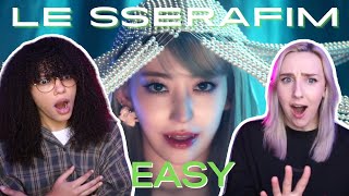 COUPLE REACTS TO LE SSERAFIM 르세라핌 EASY OFFICIAL MV [upl. by Oirevlis]