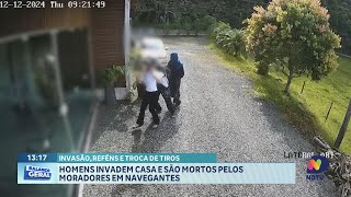 Dois homens mortos durante invasão em casa em Navegantes [upl. by Noryt]