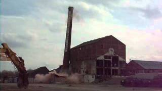 Brick Chimney Demolition [upl. by Ahsilla]