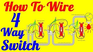 4 Way light Switch Wiring Diagram How To Install [upl. by Hearn]