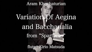 Variation Of Aegina And Bacchanalia from ”Spartacus” Aram Khachaturian flute  Kirio Matsuda [upl. by Pitarys]