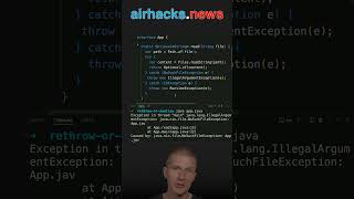 Sometimes It Is Okay To Swallow Exceptions java shorts coding airhacks [upl. by Asoral962]