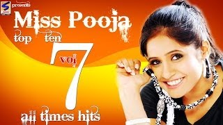 Miss Pooja Top 10 All Times Hits Vol 7  NonStop HD Video  Punjabi New hit Song 2016 [upl. by Ellebana688]