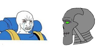 Space Marine hatred vs Necron hatred  Warhammer 40k meme dub [upl. by Artined526]