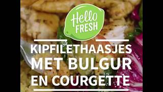 Kipfilethaasjes met bulgur en courgette  Makkelijke recepten 8 [upl. by Vargas]