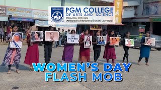 Womens Day Flash Mob at Karukachal Bus Stand  P G M College [upl. by Dougall]