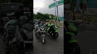 Zx6r 💚 sound 🔥viralvideo kawasaki youtubeshorts rider zx6r [upl. by Etireugram]