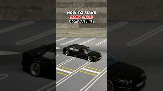 HOW TO MAKE BMW LIMO HOTWHEELS hotwheels bmw limo diy tutorial [upl. by Pember]