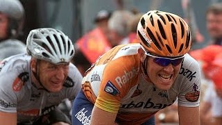 Post Danmark Rundt 1999 highlights  Rolf Sørensen vs Tyler Hamilton [upl. by Warfield]