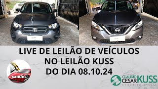 LIVE DE LEILÃO DE VEÍCULOS NO KUSS DIA 08102024 [upl. by Burner741]