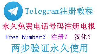 注册电报没有非国区手机号？如何获取一个永久免费使用的美国手机号用于注册Telegram？ How to register telegram without phone number in 2024？ [upl. by Nonnaer558]