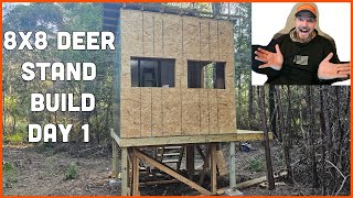 Building an 8x8 Deer Stand  The Ultimate DIY Hunting Project [upl. by Nettle]