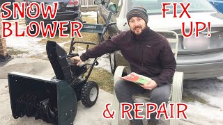 How to fix up and old snow blower MTD Yardworks with Tecumseh [upl. by Langley]