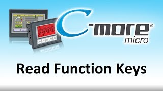 CMore Micro HMI Read Function Keys from AutomationDirect [upl. by Severson890]