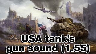 War Thunder  USA tanks gun sound ver 155 [upl. by Atiuqes]