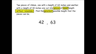 Using The GCF To Solve A Word Problem [upl. by Nauqe]