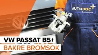 Så byter du bakre bromsok på VW PASSAT B5 GUIDE [upl. by Rebmyk544]