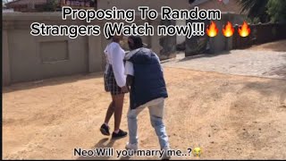 PROPOSING TO STRANGERS 😱💔🔥proposestatus viral youtubeshorts fypシ video vlog prank [upl. by Aya]