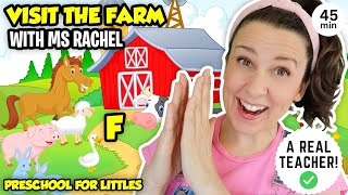 Learn Farm Animals with Ms Rachel  Animal Sounds Old MacDonald Had A Farm  Videos for Toddlers [upl. by Uke755]