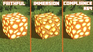 Faithful vs Immersion vs Compliance x64  Texture Comparison [upl. by Nagoh]