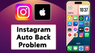 Instagram Auto Back Problem On iPhone [upl. by Senn147]